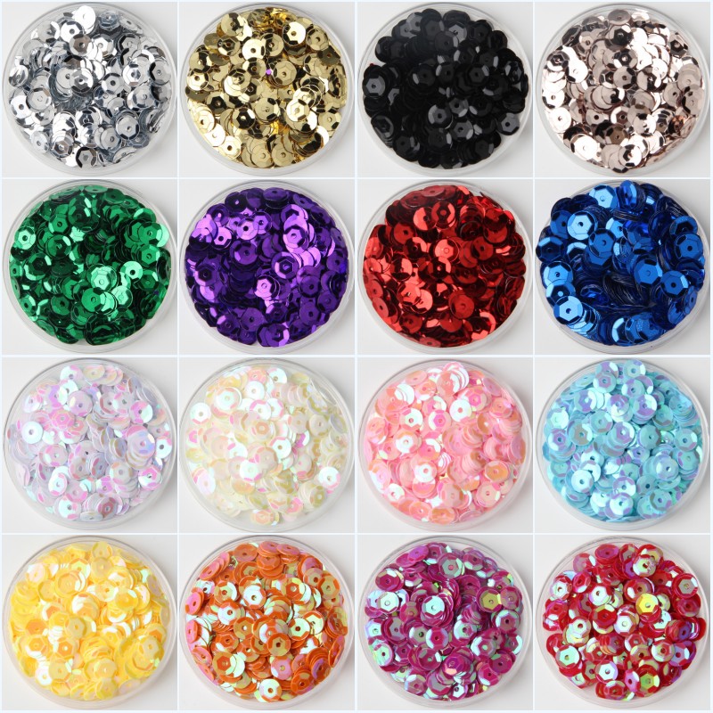 Nail Art Lotso - 10 g/Lot Multi taille 4mm/5mm/6mm/8mm Paillettes