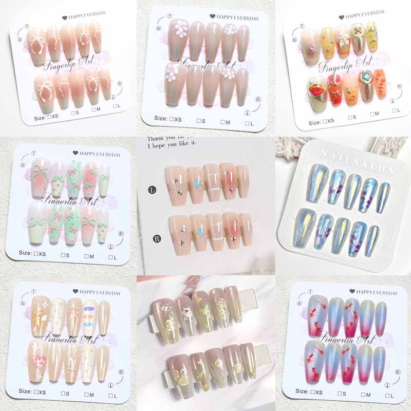 Nail Art Eye Cat - 10 pièces femmes Style français haut