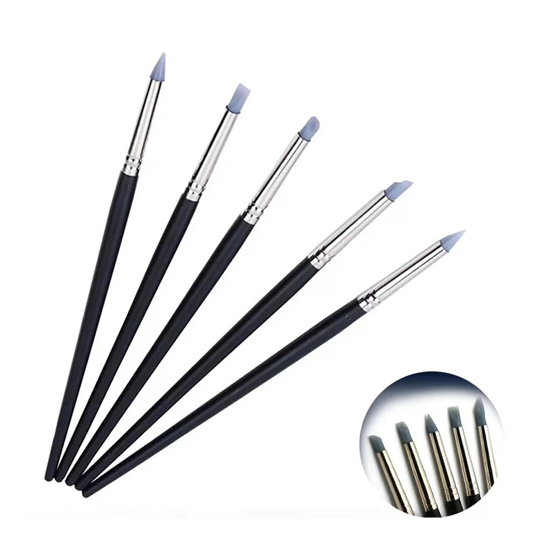 5 stylos pinceaux en silicone  - Nail Art Simple avis et prix