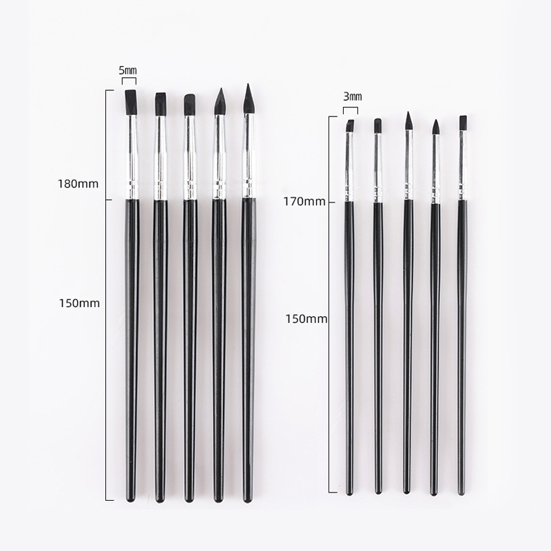 5 stylos pinceaux en silicone  - Nail Art Simple avis et prix