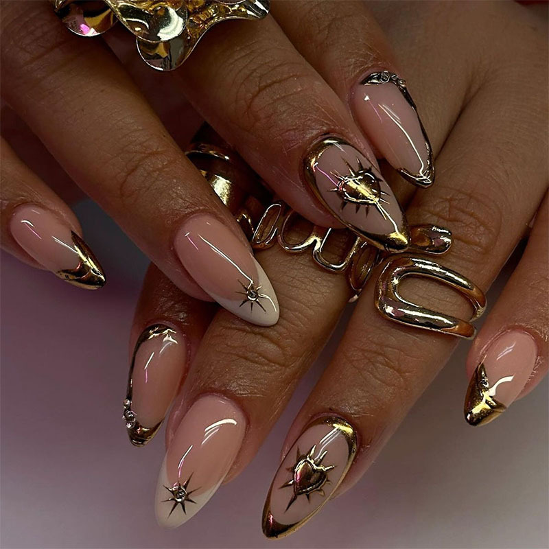 24 pièces de faux ongles rétro - Nail Art Simple avis et prix