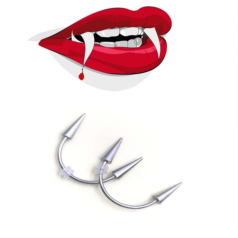 WKOUD-Piercing Dents De Tigre  - Nail Art Vampire avis et prix