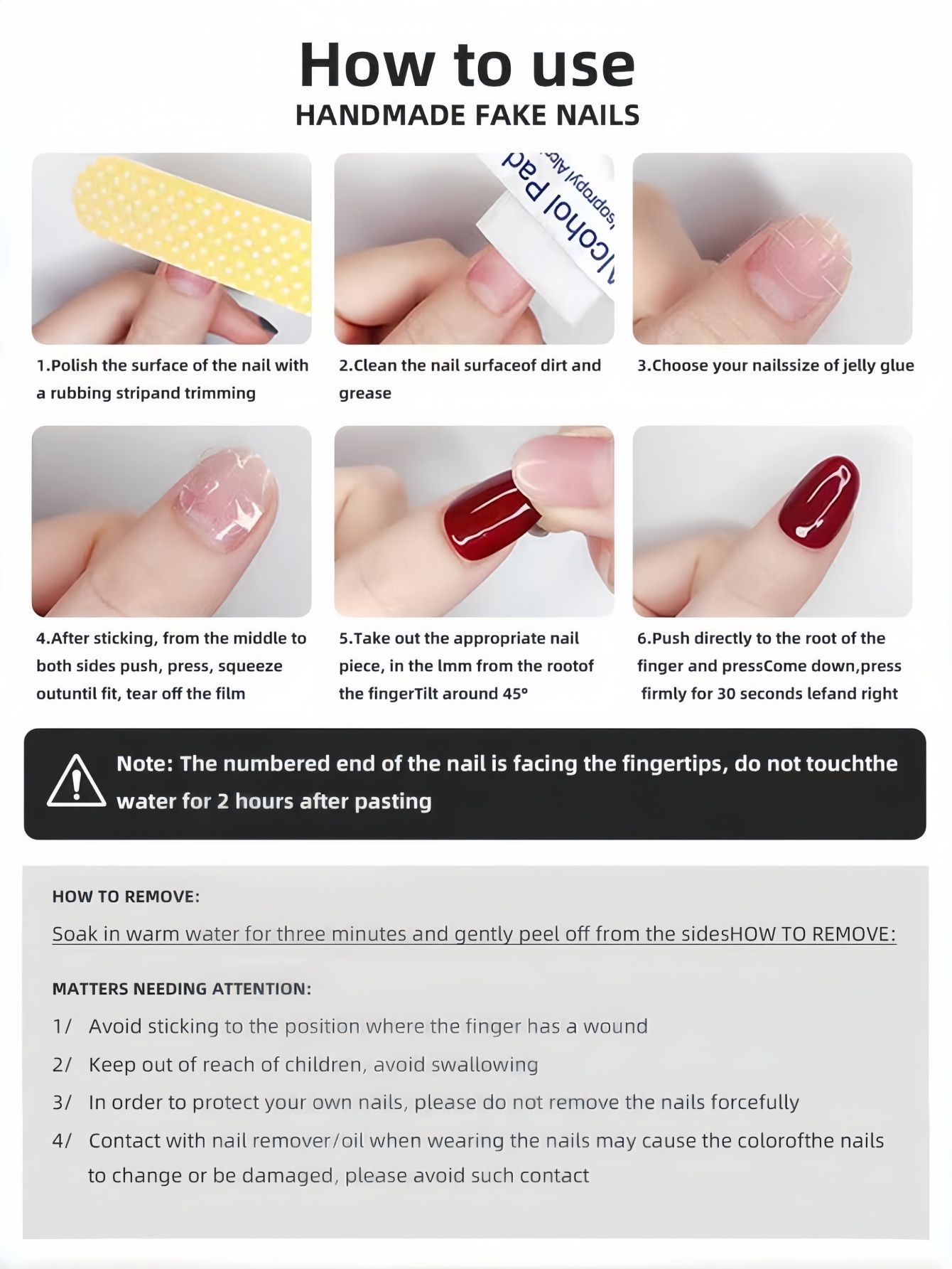 10 faux ongles courts carrés e - Nail Art Simple avis et prix