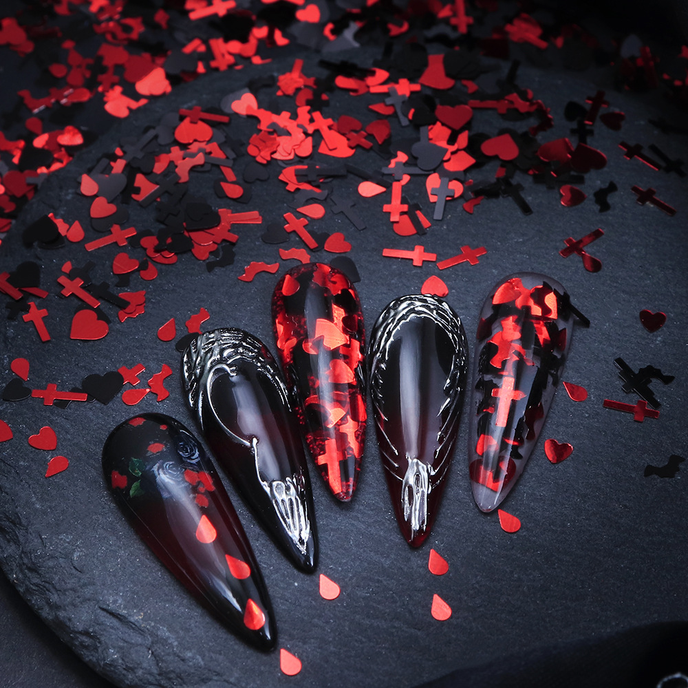 Paillettes pour ongles Hallowe - Nail Art Vampire avis et prix