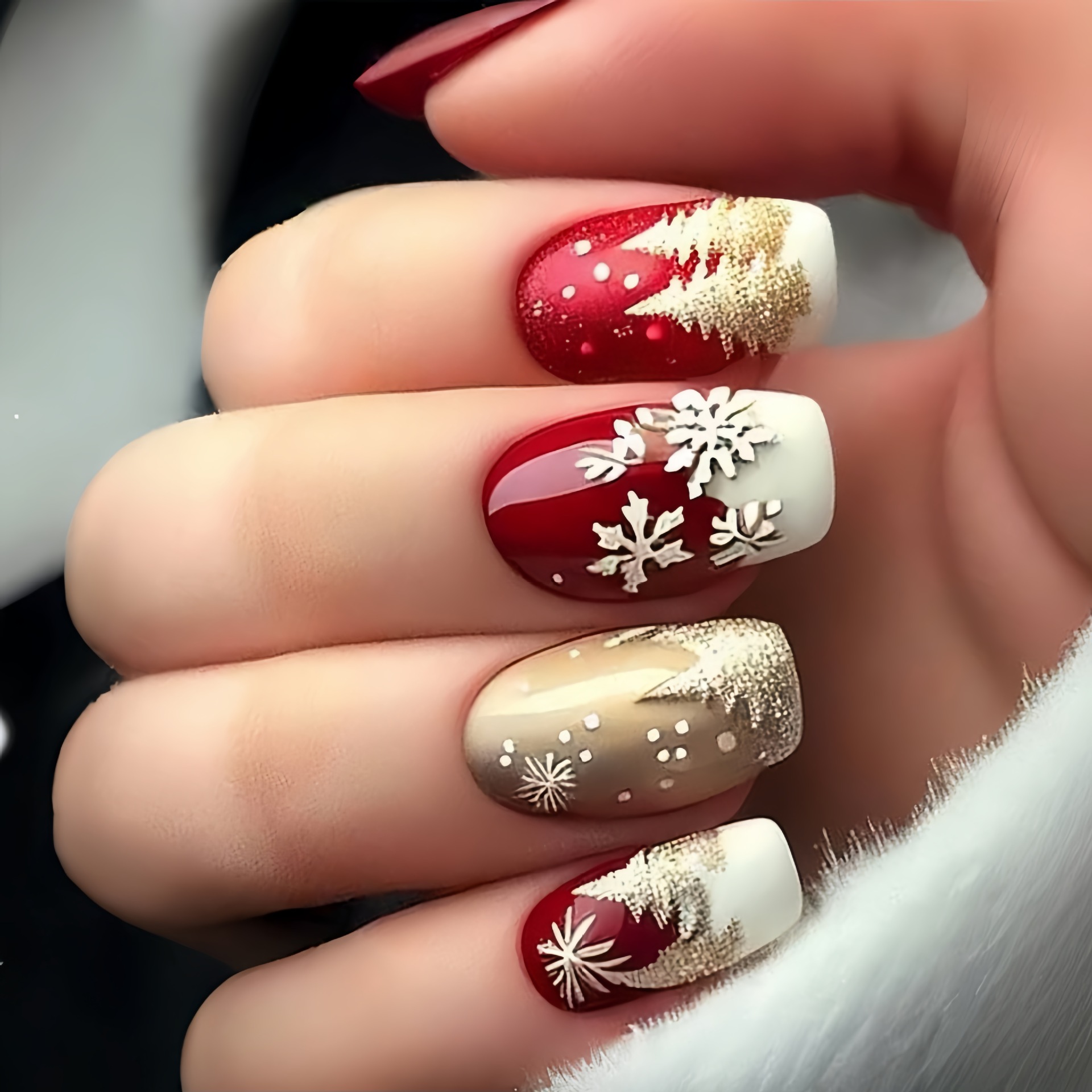 Faux ongles moyens pour fête d - Nail Art Fake avis et prix