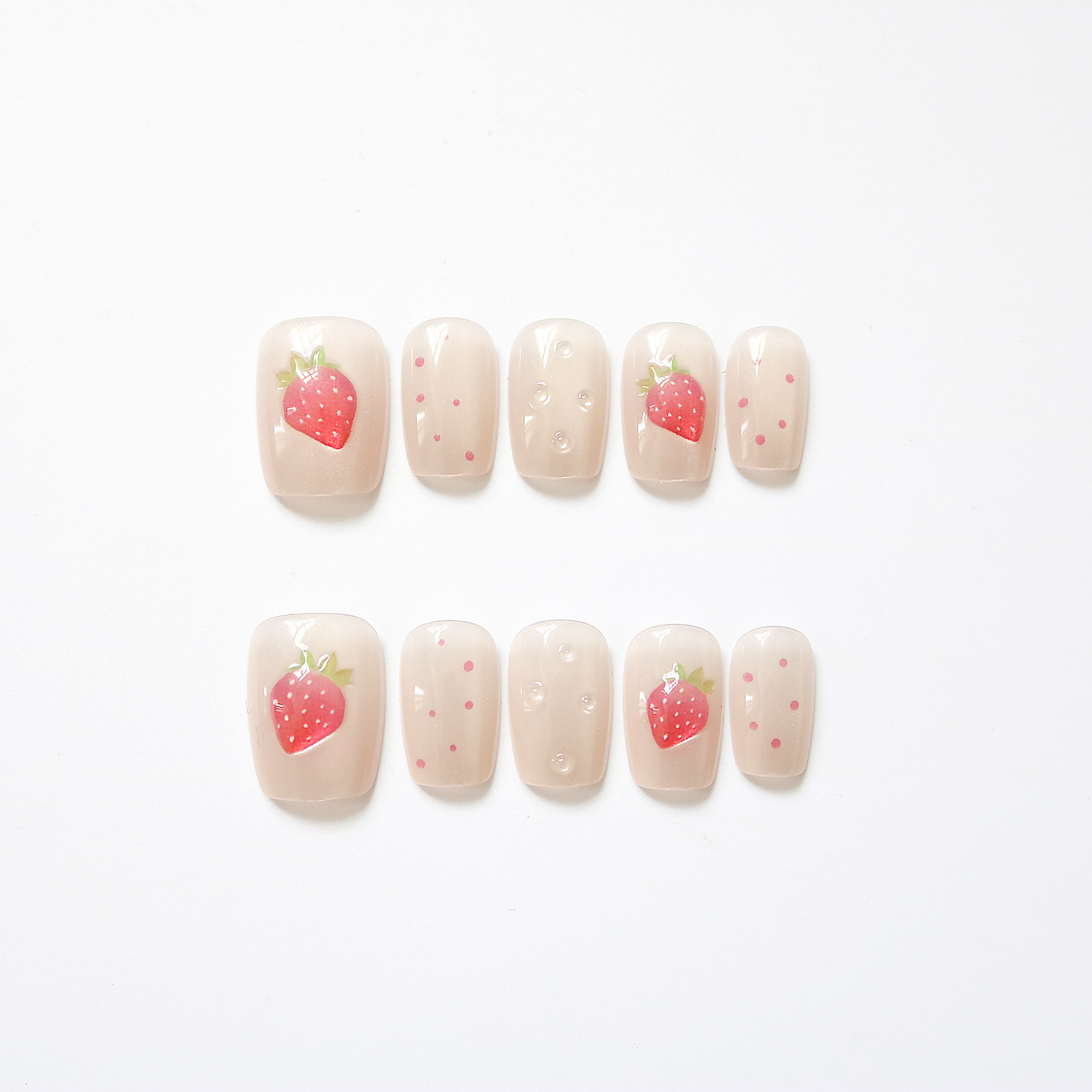 10 pièces court carré oeil de  - Nail Art Fake avis et prix