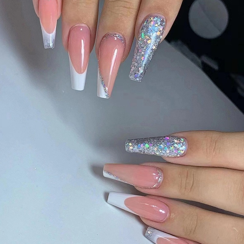 24 pièces/ensemble longs Balle - Nail Art Simple avis et prix