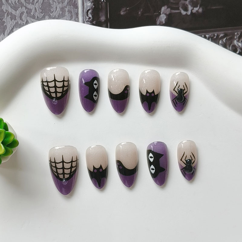 Lot de 10 faux ongles courts f - Nail Art Eye Cat avis et prix