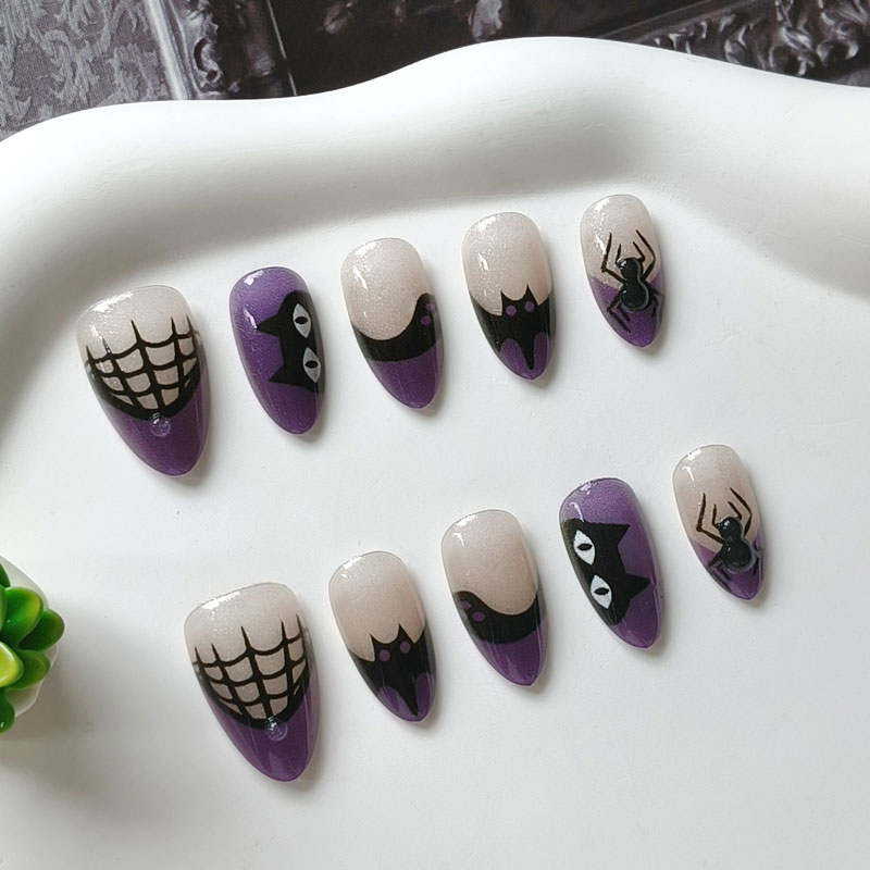 Lot de 10 faux ongles courts f - Nail Art Eye Cat avis et prix