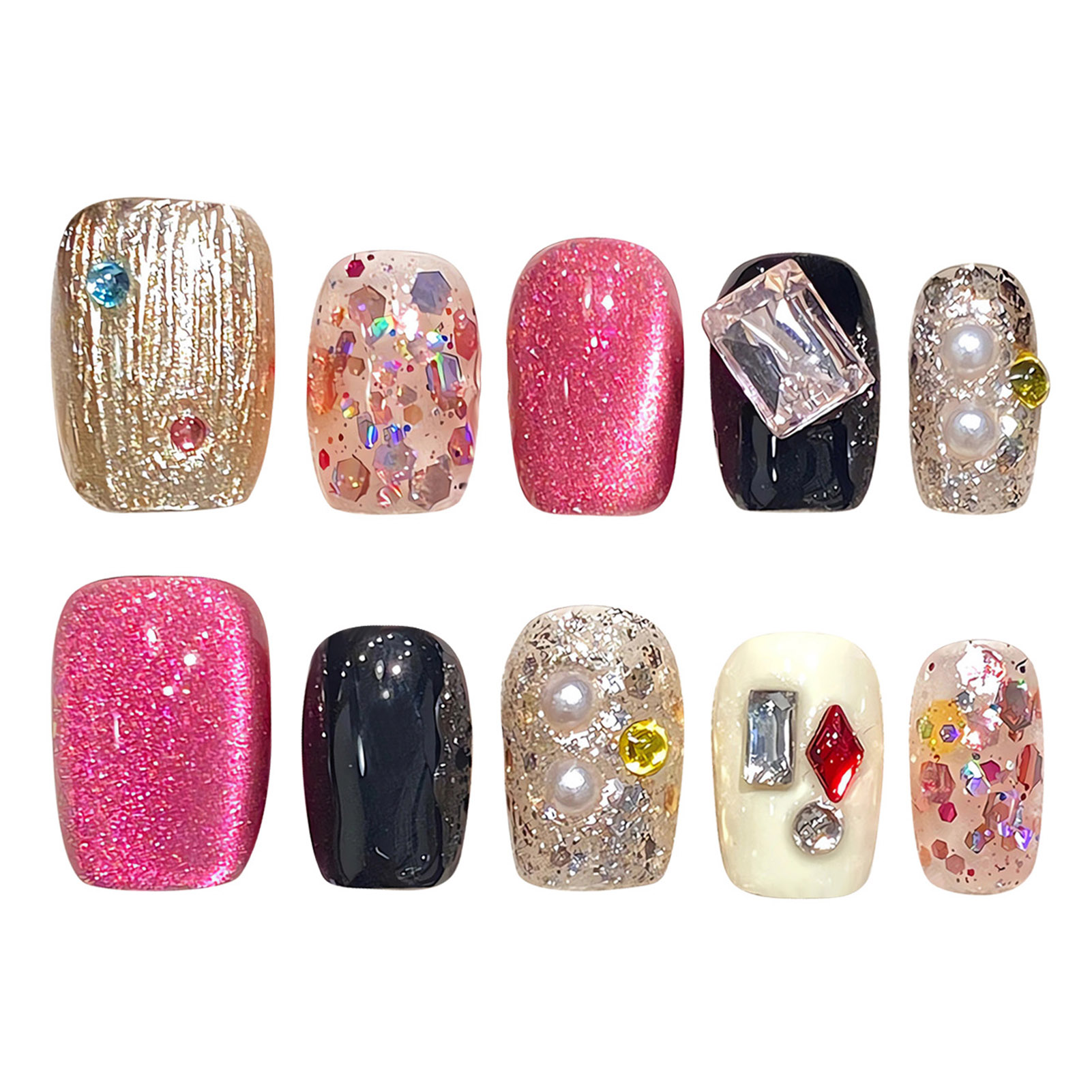 Faux yeux de chat brillants à  - Nail Art Eye Cat avis et prix