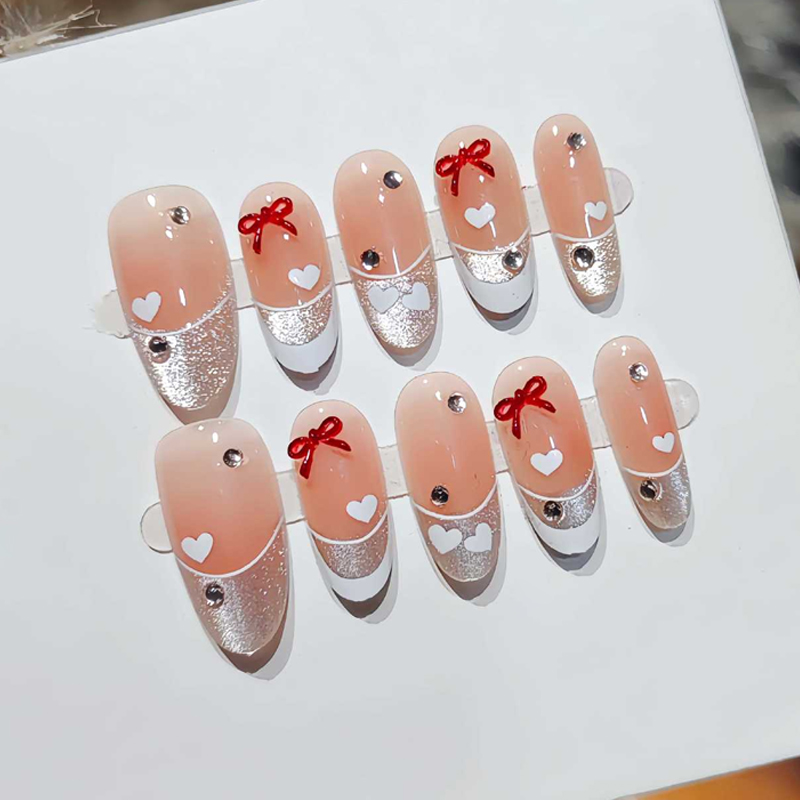 10 pièces de faux ongles à pre - Nail Art Fake avis et prix
