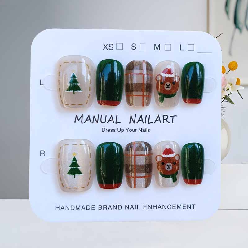 10 pièces noël demi à la main  - Nail Art Fake avis et prix