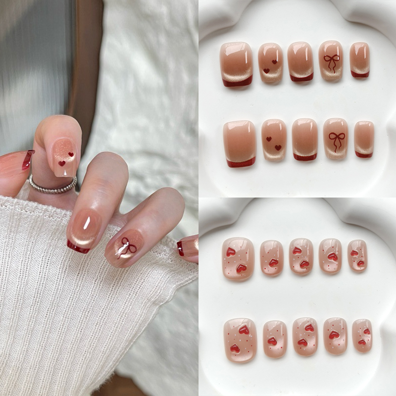10 pièces de faux ongles à pre - Nail Art Eye Cat avis et prix