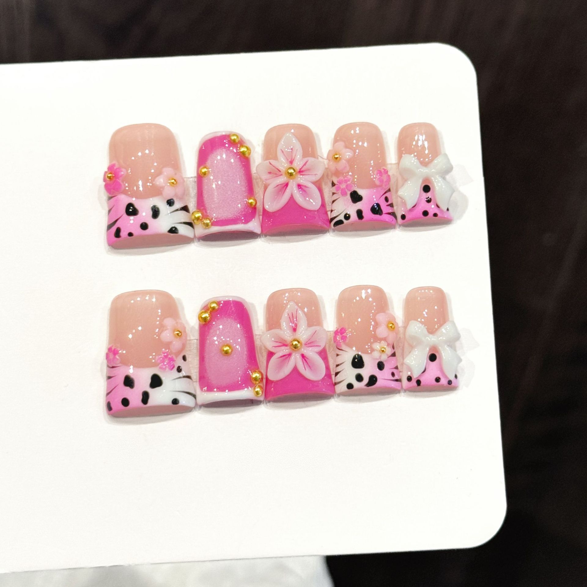 10 pièces Style océan faux ong - Nail Art Fake avis et prix