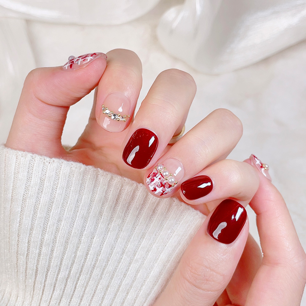 Kit de 10 faux ongles courts c - Nail Art Fake avis et prix